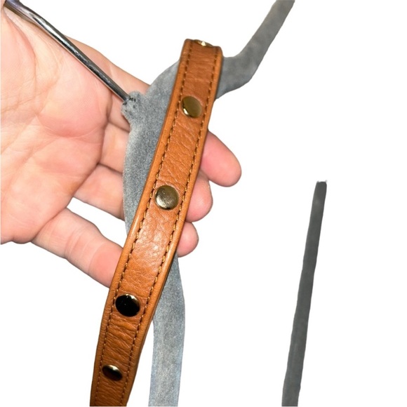 Rebecca Minkoff caramel brown gold hardware Crossbody bag Coachella - Picture 5 of 9